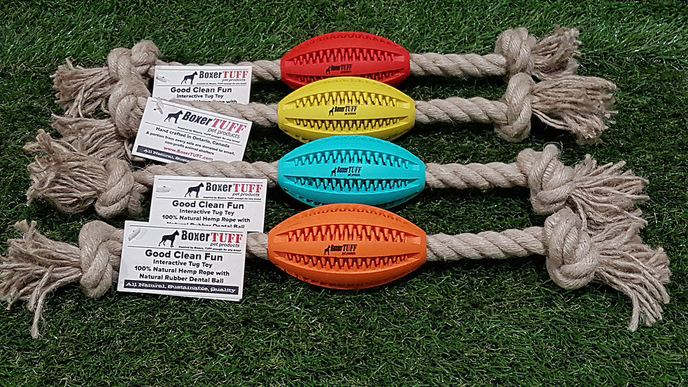BoxerTUFF Pet Products-Good Clean Fun - HEMP ROPE TUG