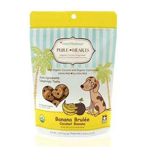 Cocotherapy Coconut Cookies Pure Hearts Banana Brulee, 5oz/141g