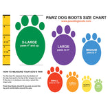 Pawz® Rubber Dog Boots Blue Medium