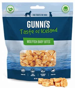 Gunni's Taste Of Iceland  Wolffish Baby Bites 2.5oz