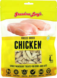 Grandma Lucy's Freeze-Dried Singles Chicken Dog & Cat Treats, 3.5oz/99g