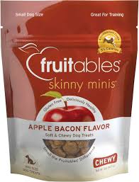 Fruitables Skinny Minis Apple Bacon Flavor Soft & Chewy Dog Treats 5oz/141.7g