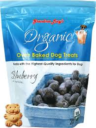 Grandma Lucy's Organic Blueberry Oven Baked Dog Treats, 14oz/397g