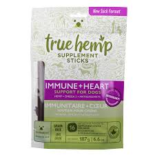 True Hemp Supplement Sticks - Immune + Heart Support,6.6oz/187g