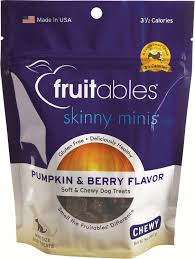 Fruitables Skinny Minis Pumpkin & Berry Flavor Soft & Chewy Dog Treats, 5oz/141.7g