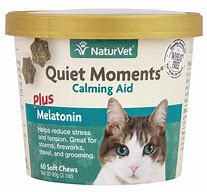 NaturVet Quiet Moments Calming Aid With Melatonin Cat Soft Chews, 90g