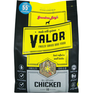 Grandma Lucy's Valor Grain-Free Chicken & Quinoa Freeze-Dried Dog Food,, 3lbs/1.4kg