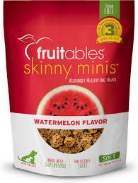 Fruitables Skinny Minis Watermelon Flavor Soft & Chewy Dog Treats, 5oz/141.7g